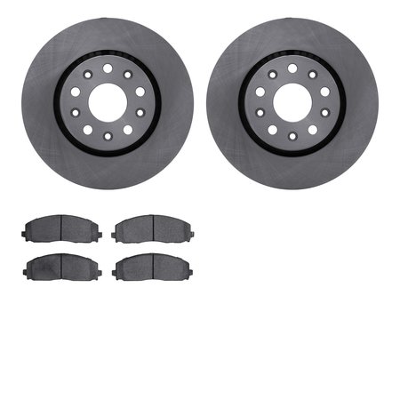 DYNAMIC FRICTION CO 6602-42050, Rotors with 5000 Euro Ceramic Brake Pads 6602-42050